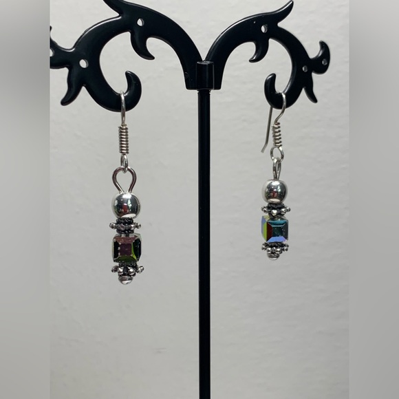 Silpada Sterling Silver & Iridescent Bead CATCH THE LIGHT Bracelet/Earring Set - Picture 9 of 16